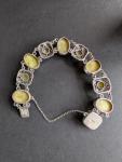 Connemara Marble Sterling Silver Antique Bracelet
