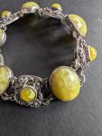 Connemara Marble Sterling Silver Antique Bracelet