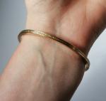 1930s Art Deco Kollmar Jourdan Gold Bangle