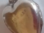 Engraved Sterling Silver Heart Photo Locket Pendant