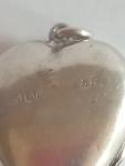 Engraved Sterling Silver Heart Photo Locket Pendant