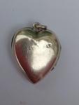 Engraved Sterling Silver Heart Photo Locket Pendant