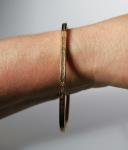 1930s Art Deco Kollmar Jourdan Gold Bangle
