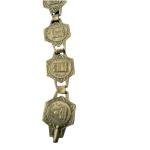 Continental Silver Bracelet with Paris Cartouches