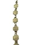 Continental Silver Bracelet with Paris Cartouches
