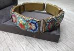 Italian Micro Mosaic Art Deco Bracelet