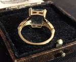 Aquamarine Vintage Ring in 18K Gold Plated