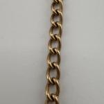 9ct Gold Antique Curb Bracelet - 7in, 4.5mm Wide
