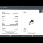 Edwardian Emerald Diamond Trilogy Ring 0.75ct