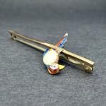 Vintage 9ct Gold Macaw Parrot Brooch with Pearl