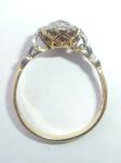 Art Deco 18ct Gold Platinum Sapphire Diamond Ring