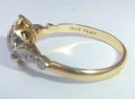 Art Deco 18ct Gold Platinum Sapphire Diamond Ring