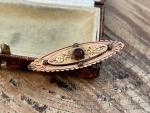 Victorian Gold Fronted Forget Me Not Brooch