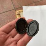 Victorian Whitby Jet Mourning Photo Locket