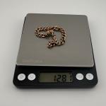 9ct Rose Gold Antique Curb Bracelet, 7 in