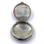 Vintage Silver Enamel Compact Pendant Locket