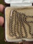 Edwardian 9ct Gold Rolo Belcher Chain Necklace