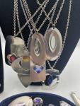 23 Vintage Stainless Steel Costume Jewelry Pieces