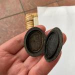 Victorian Whitby Jet Mourning Photo Locket