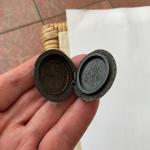 Victorian Whitby Jet Mourning Photo Locket