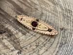 Victorian Gold Fronted Forget Me Not Brooch