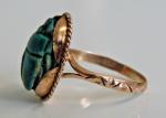 Antique Egyptian Rose Gold Scarab Ring