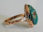 Antique Egyptian Rose Gold Scarab Ring