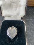 Victorian Silver Heart Shaped Locket