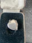 Victorian Silver Heart Shaped Locket