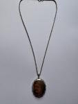 Victorian Silver Floral Locket Pendant Necklace