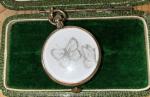 Victorian Double-Sided Photo Locket Pendant in Gold