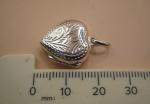 Charming Silver Heart Shaped Antique Photo Locket