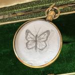 Victorian Double-Sided Photo Locket Pendant in Gold