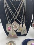 23 Vintage Stainless Steel Costume Jewelry Pieces