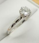 Vintage Platinum 0.56ct European Cut Diamond Ring