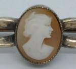 Vintage Victorian Carved Shell Cameo Brooch
