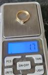 Dainty Art Deco Diamond Solitaire Ring in Gold