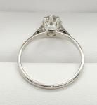 Vintage Platinum 0.56ct European Cut Diamond Ring