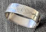 Stylish Vintage English Hallmarked Silver Bangle