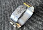 Stylish Vintage English Hallmarked Silver Bangle