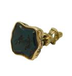 19th Century 15ct Gold Stag Bloodstone Intaglio Fob