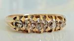 Victorian 18ct Gold Five Stone Diamond Ring