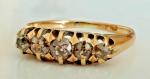 Victorian 18ct Gold Five Stone Diamond Ring