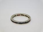 Vintage 1920s Platinum Ruby Sapphire Eternity Ring