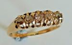 Victorian 18ct Gold Five Stone Diamond Ring