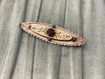 Victorian Gold Fronted Forget Me Not Brooch