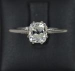 Vintage 1.15ct Old Cut Diamond Platinum Engagement Ring