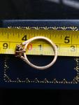 18ct Gold Vintage Ring with Garnet & Diamonds