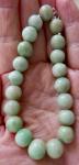 Chunky Vintage Carved Apple Jade Bracelet