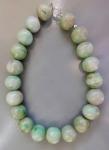 Chunky Vintage Carved Apple Jade Bracelet